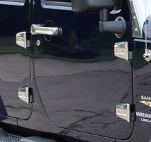 Load image into Gallery viewer, Kentrol 30576 Polished Silver Door Hinge Set 8 Pieces 4 Door 07-18 Wrangler JK