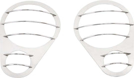 Kentrol 30579 Polished Silver Headlight Guards Pair 07-18 Wrangler JK