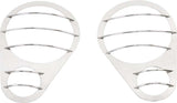 Kentrol 30579 Polished Silver Headlight Guards Pair 07-18 Wrangler JK