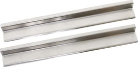 Kentrol 30584 Polished Silver Entry Guards Pair 2 Door 07-18 Wrangler JK