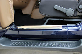 Kentrol 30584 Polished Silver Entry Guards Pair 2 Door 07-18 Wrangler JK