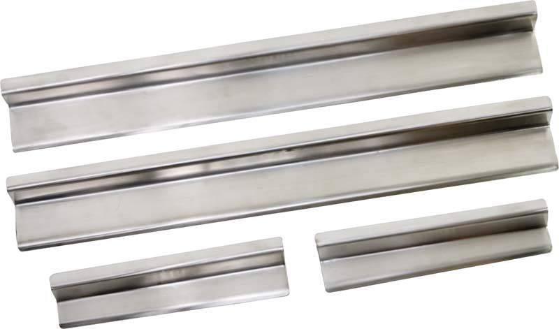 Kentrol 30585 Polished Silver Entry Guards 4 Pieces 4 Door 07-18 Wrangler JK