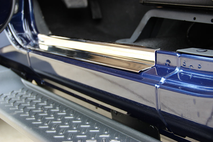 Kentrol 30585 Polished Silver Entry Guards 4 Pieces 4 Door 07-18 Wrangler JK