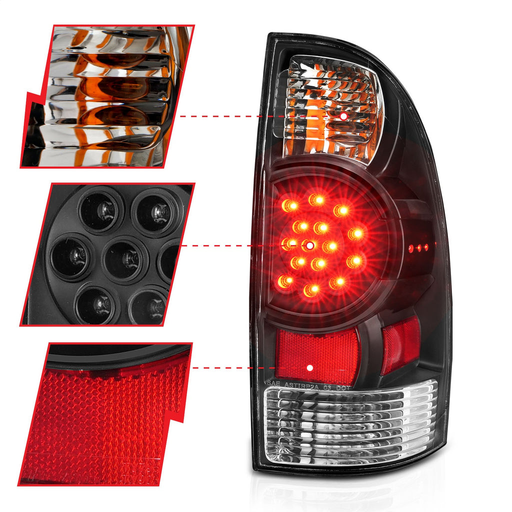 Anzo USA 311042 Tail Light Assembly Fits 05-15 Tacoma