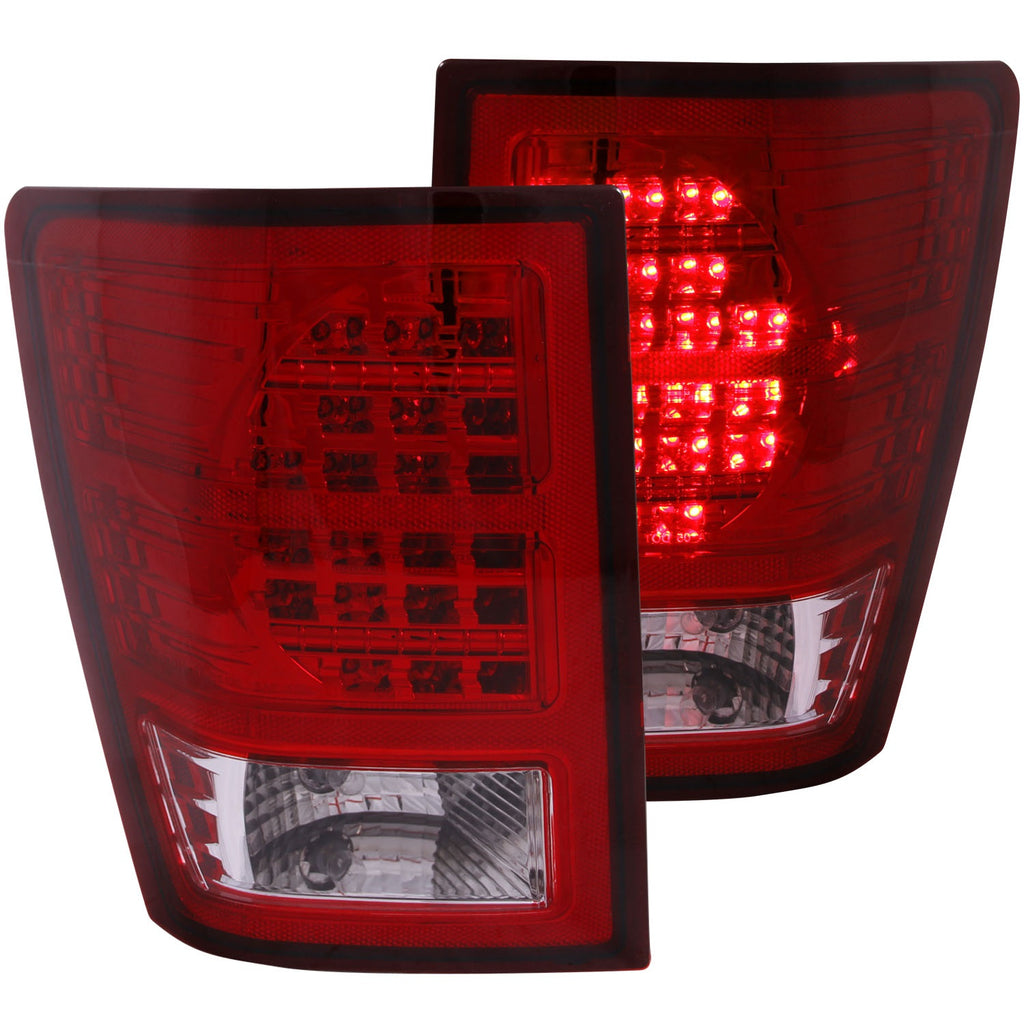 Anzo USA 311181 Tail Light Assembly Fits 07-10 Grand Cherokee