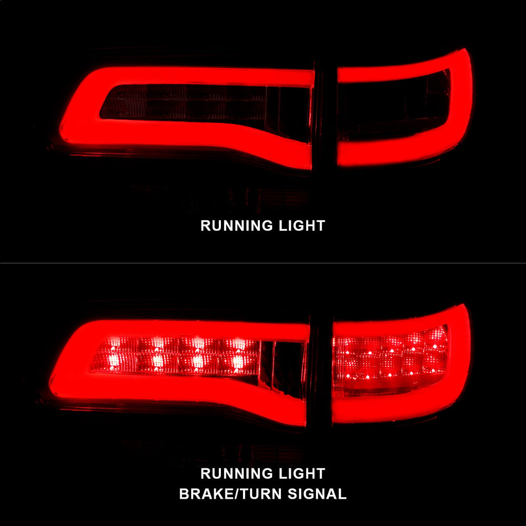 Anzo USA 311268 Tail Light Assembly Fits 14-17 Grand Cherokee (WK2)