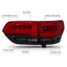 Load image into Gallery viewer, Anzo USA 311269 Tail Light Assembly Fits 14-21 Grand Cherokee (WK2)