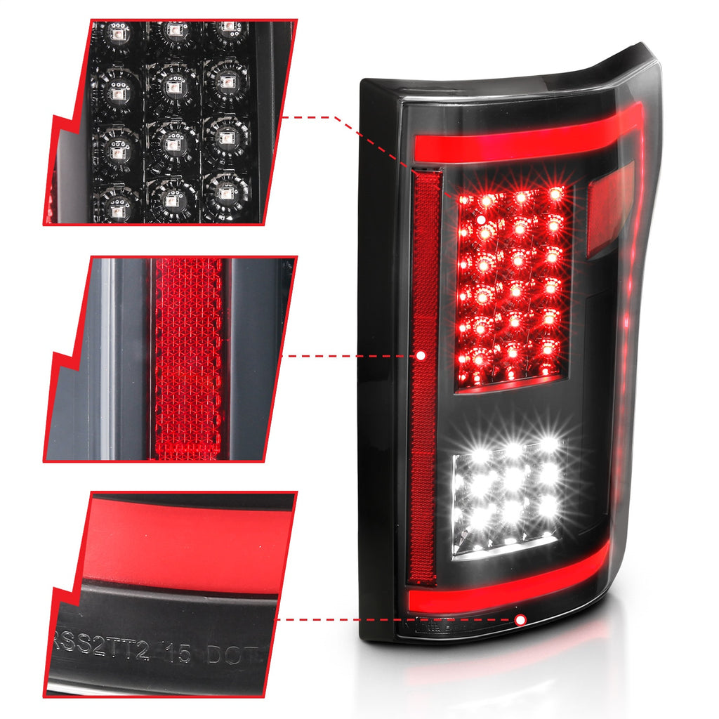 Anzo USA 311293 Tail Light Assembly Fits 15-17 F-150
