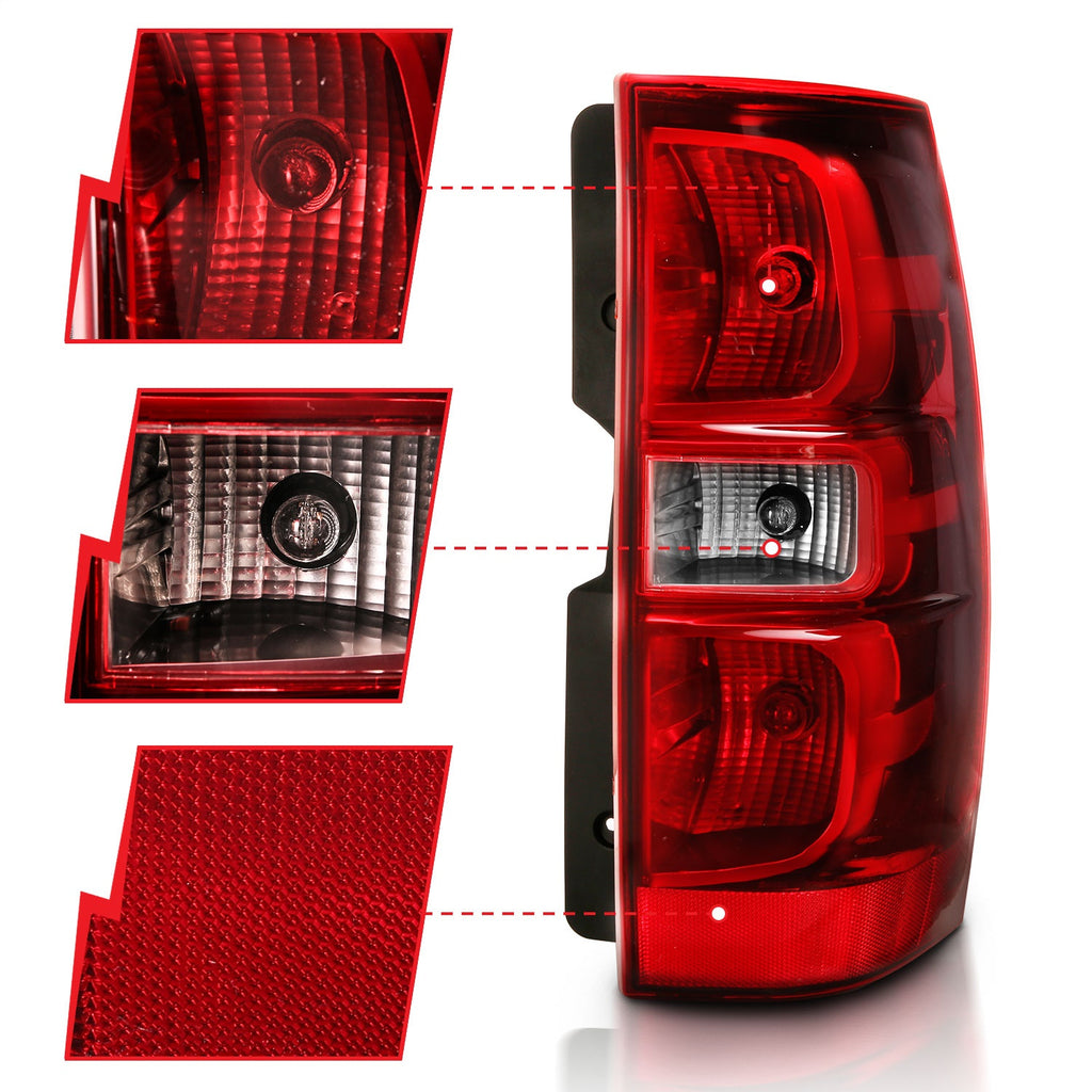 Anzo USA 311304 Tail Light Assembly Fits 07-14 Suburban 1500 Tahoe