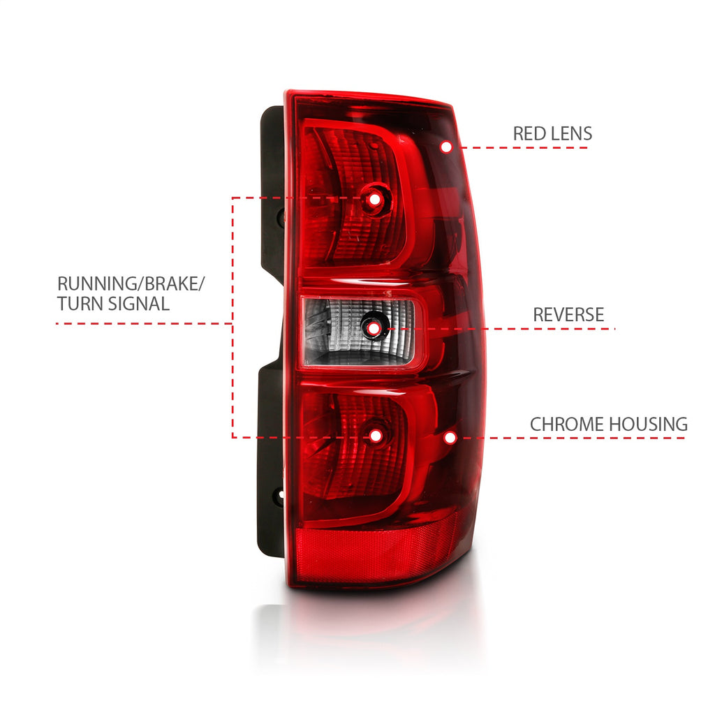 Anzo USA 311304 Tail Light Assembly Fits 07-14 Suburban 1500 Tahoe