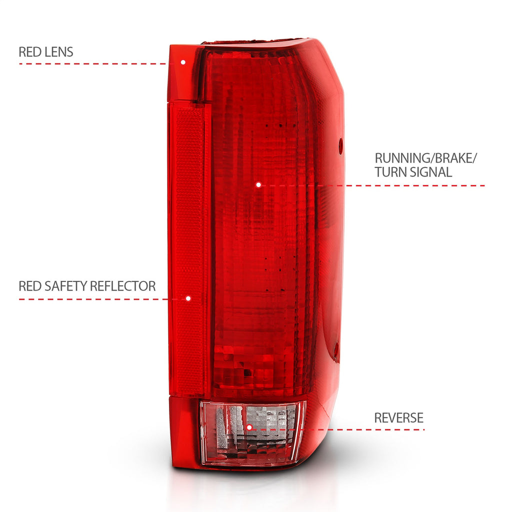 Anzo USA 311306 Tail Light Assembly Fits 92-97 Bronco F-150