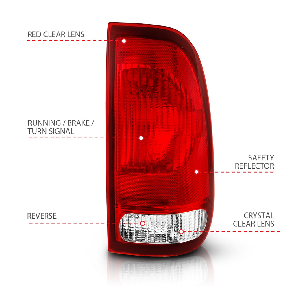 Anzo USA 311307 Tail Light Assembly Fits 99-07 F-250 Super Duty F-350 Super Duty