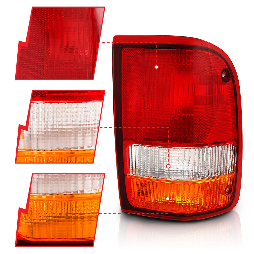 Anzo USA 311310 Tail Light Assembly Fits 93-97 Ranger