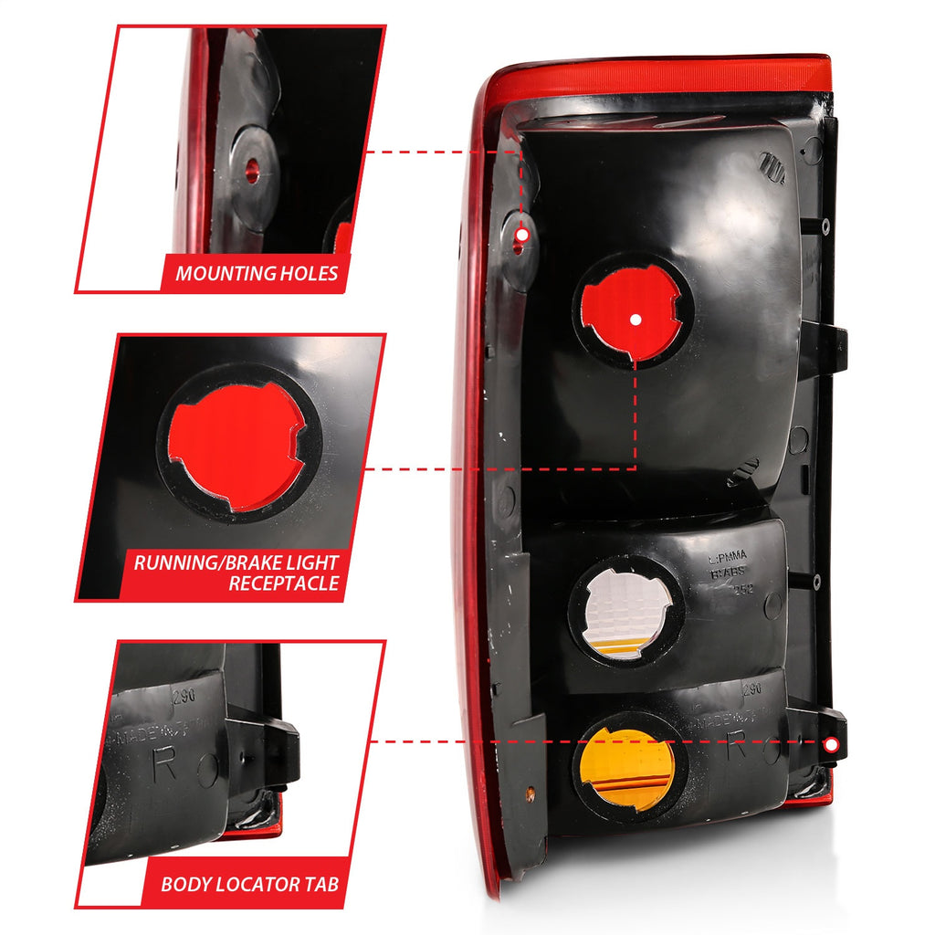 Anzo USA 311310 Tail Light Assembly Fits 93-97 Ranger