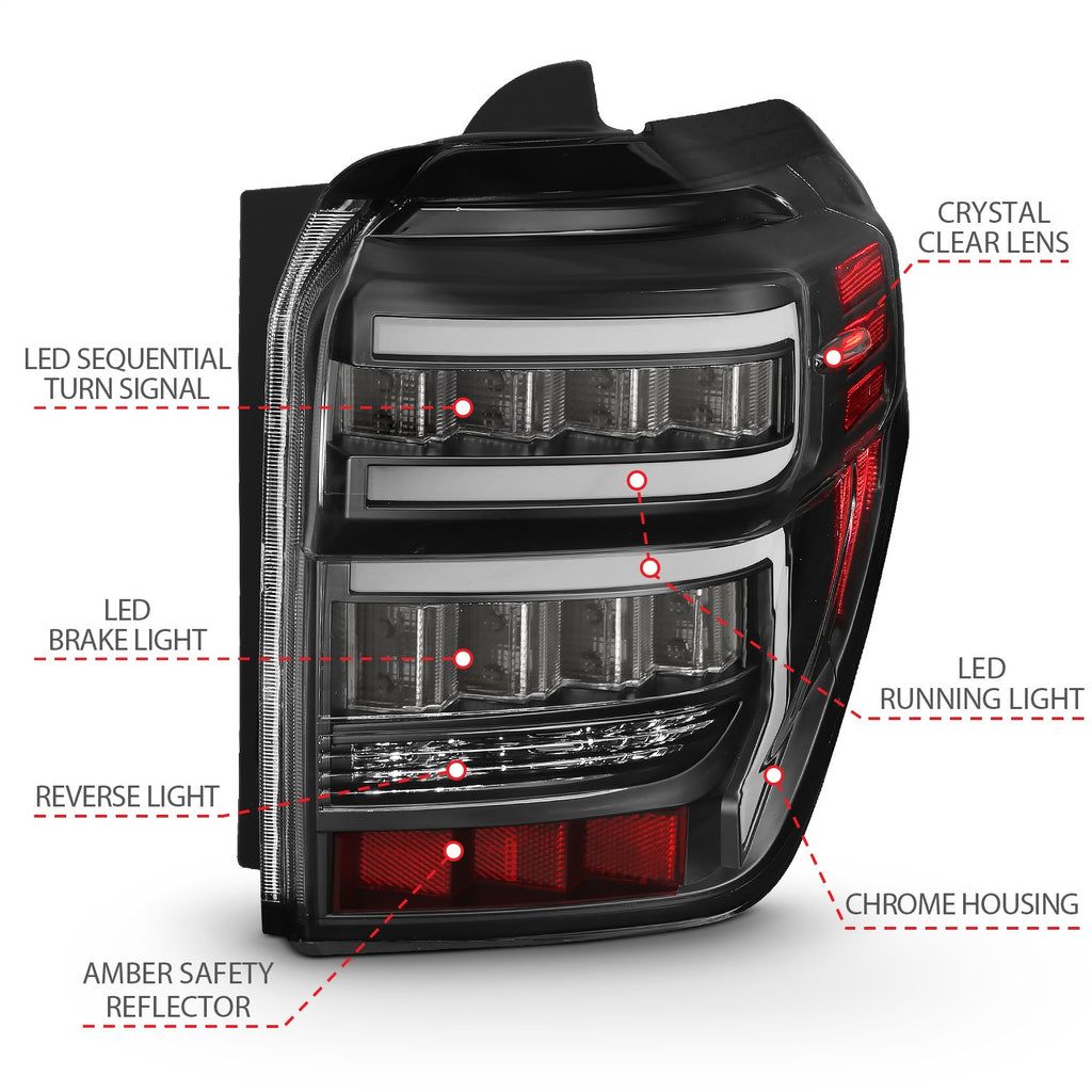 Anzo USA 311311 Tail Light Assembly Fits 14-23 4Runner