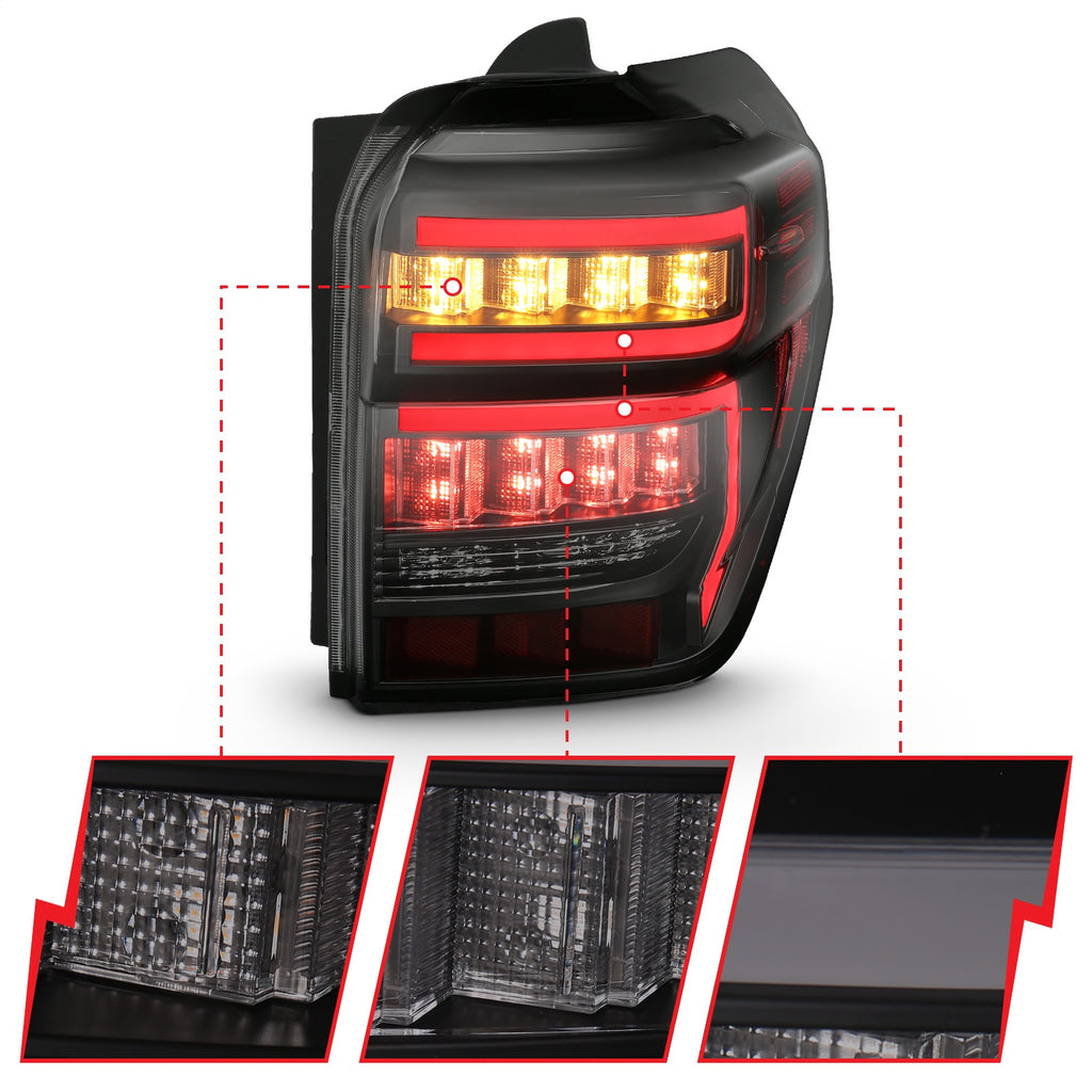 Anzo USA 311312 Tail Light Assembly Fits 14-23 4Runner