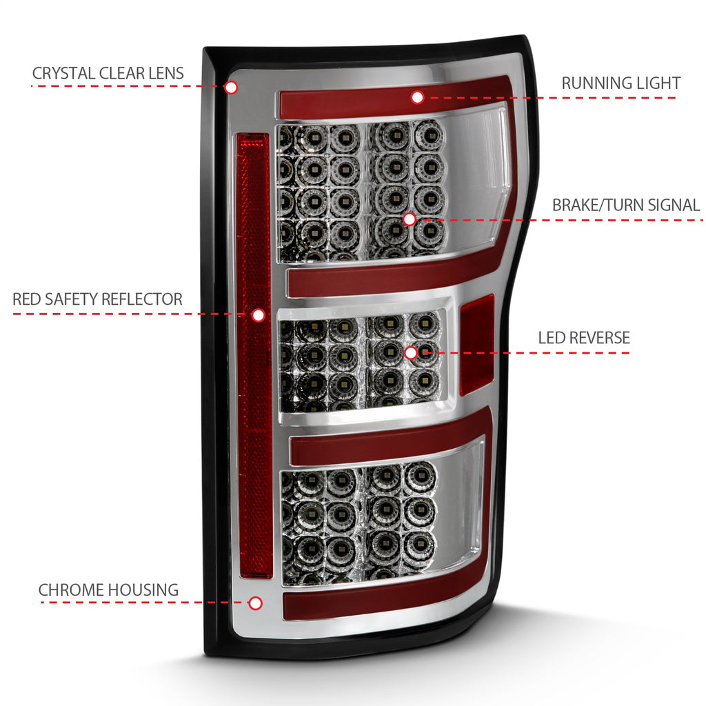 Anzo USA 311316 Tail Light Assembly Fits 18-20 F-150