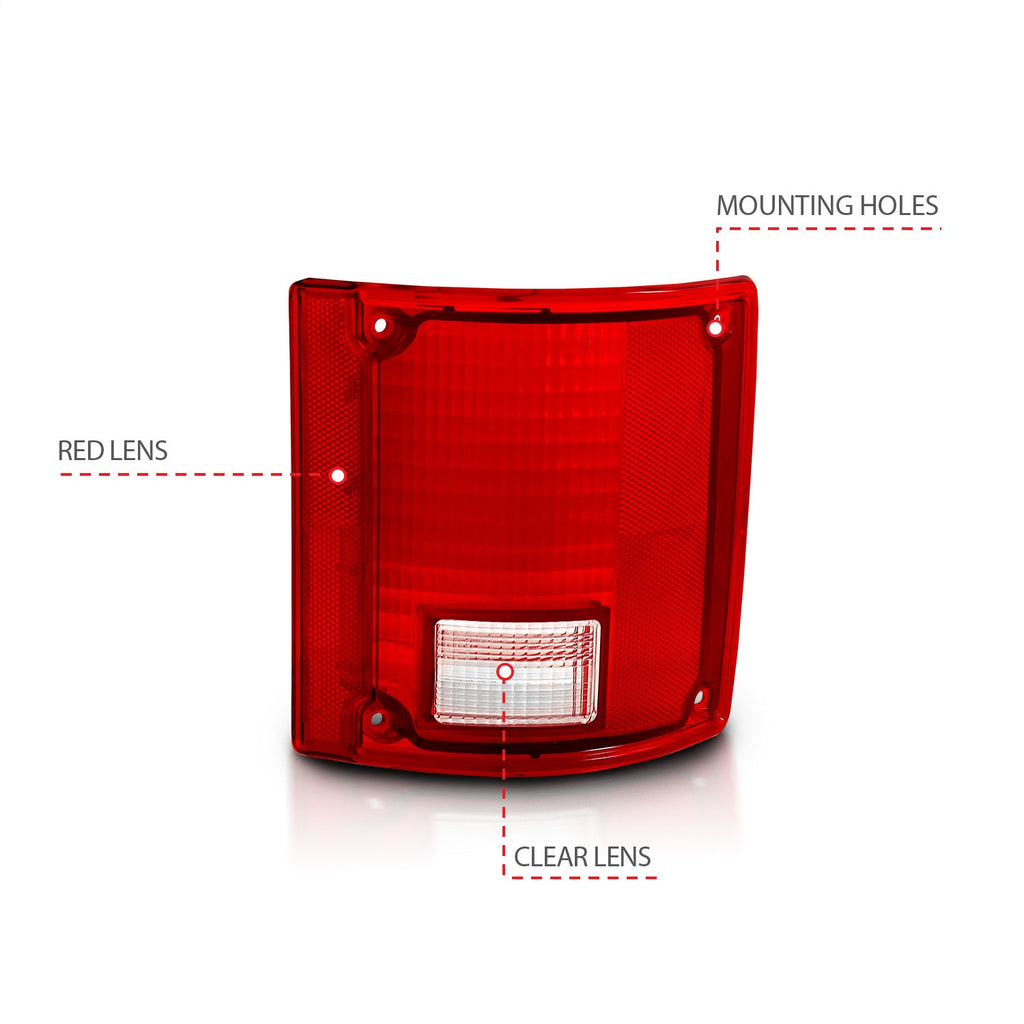 Anzo USA 311317 Tail Light Assembly Fits 83-91 Blazer Jimmy