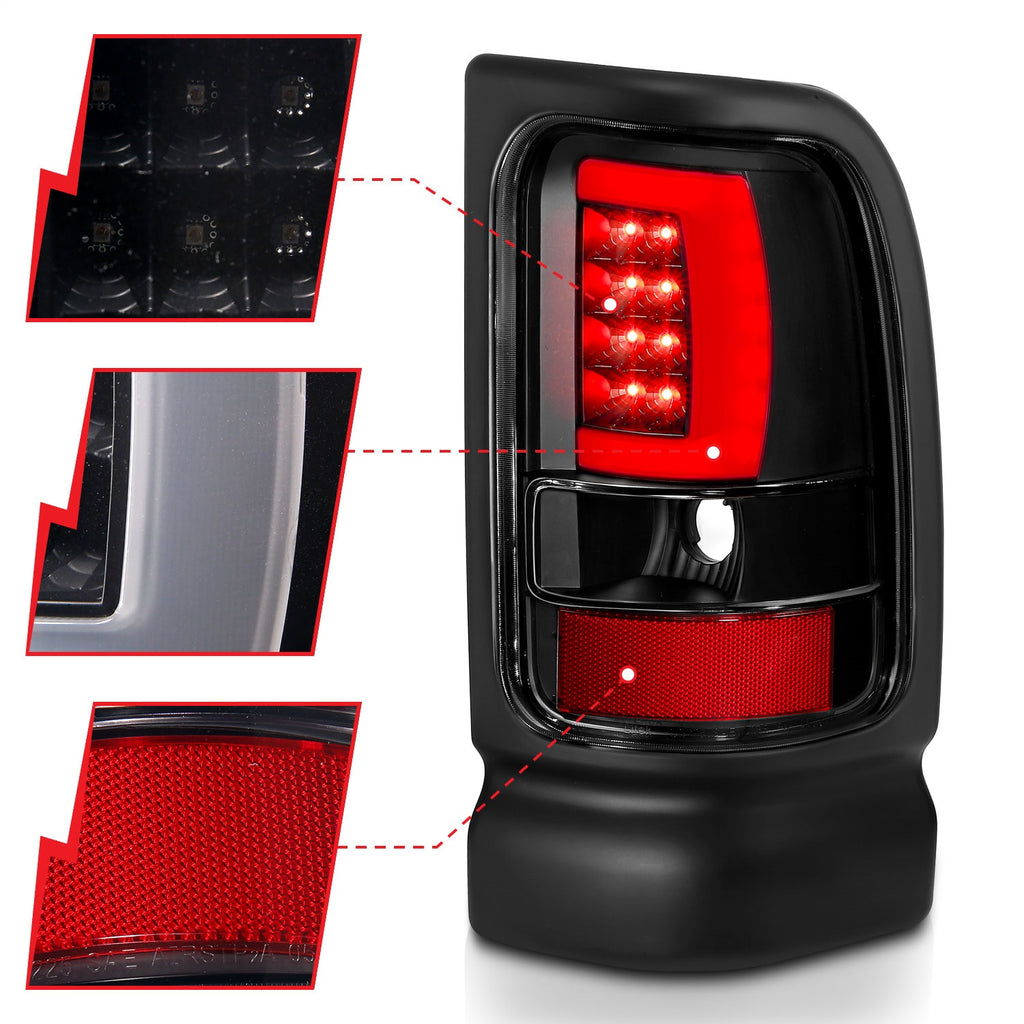 Anzo USA 311339 Tail Light Assembly Fits 94-02 Ram 1500 Ram 2500 Ram 3500