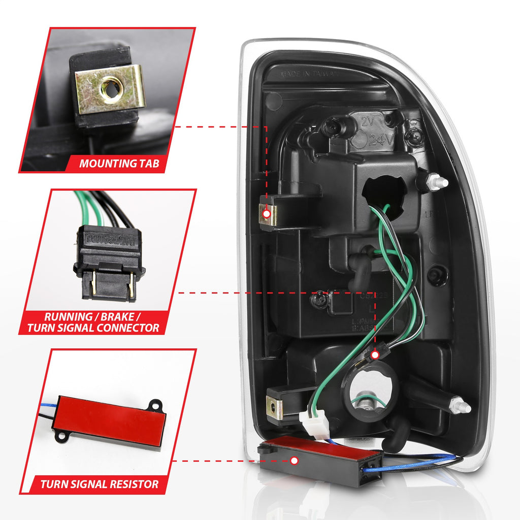Anzo USA 311347 Tail Light Assembly Fits 97-04 Dakota
