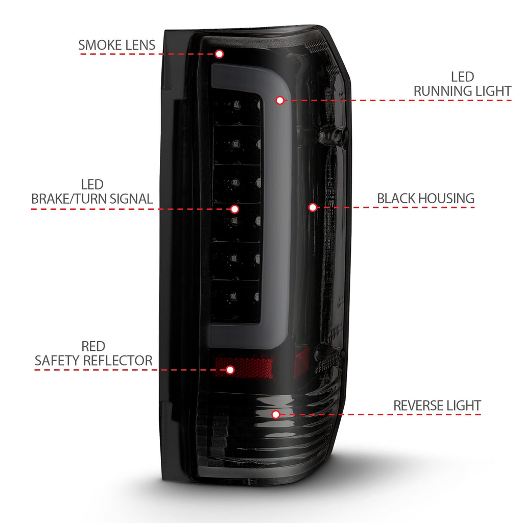 Anzo USA 311351 Tail Light Assembly Fits 89-96 Bronco F-150 F-250 F-350