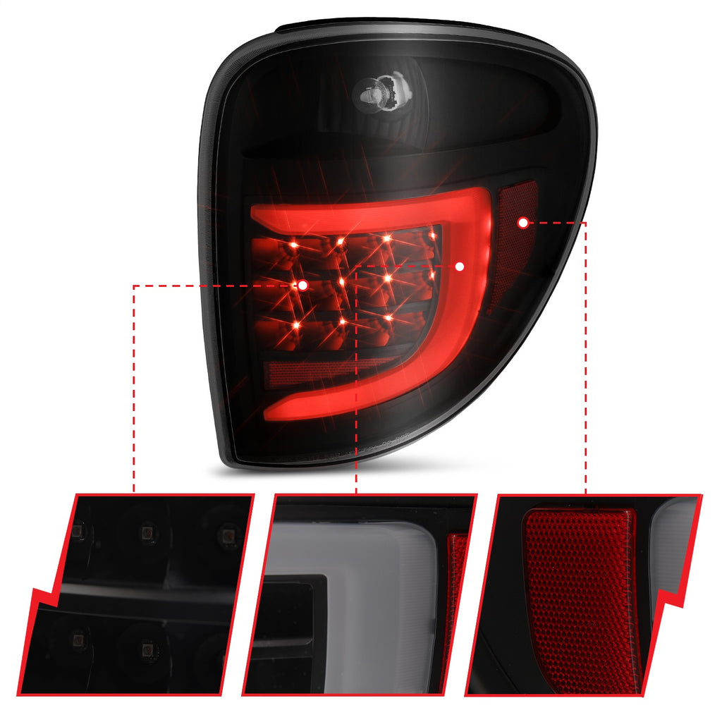 Anzo USA 311366 Tail Light Assembly Fits 04-07 Grand Caravan Town & Country