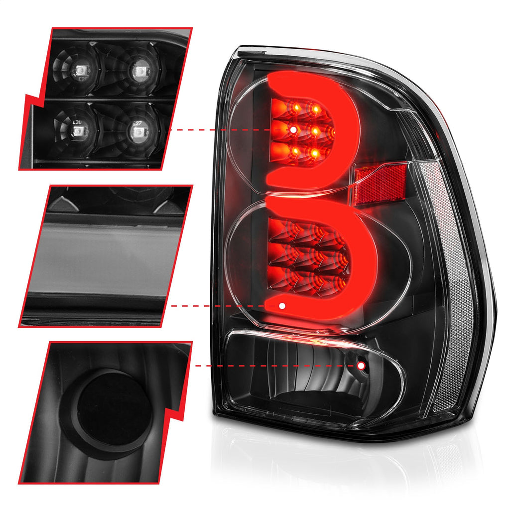 Anzo USA 311371 Tail Light Assembly Fits 02-09 Trailblazer