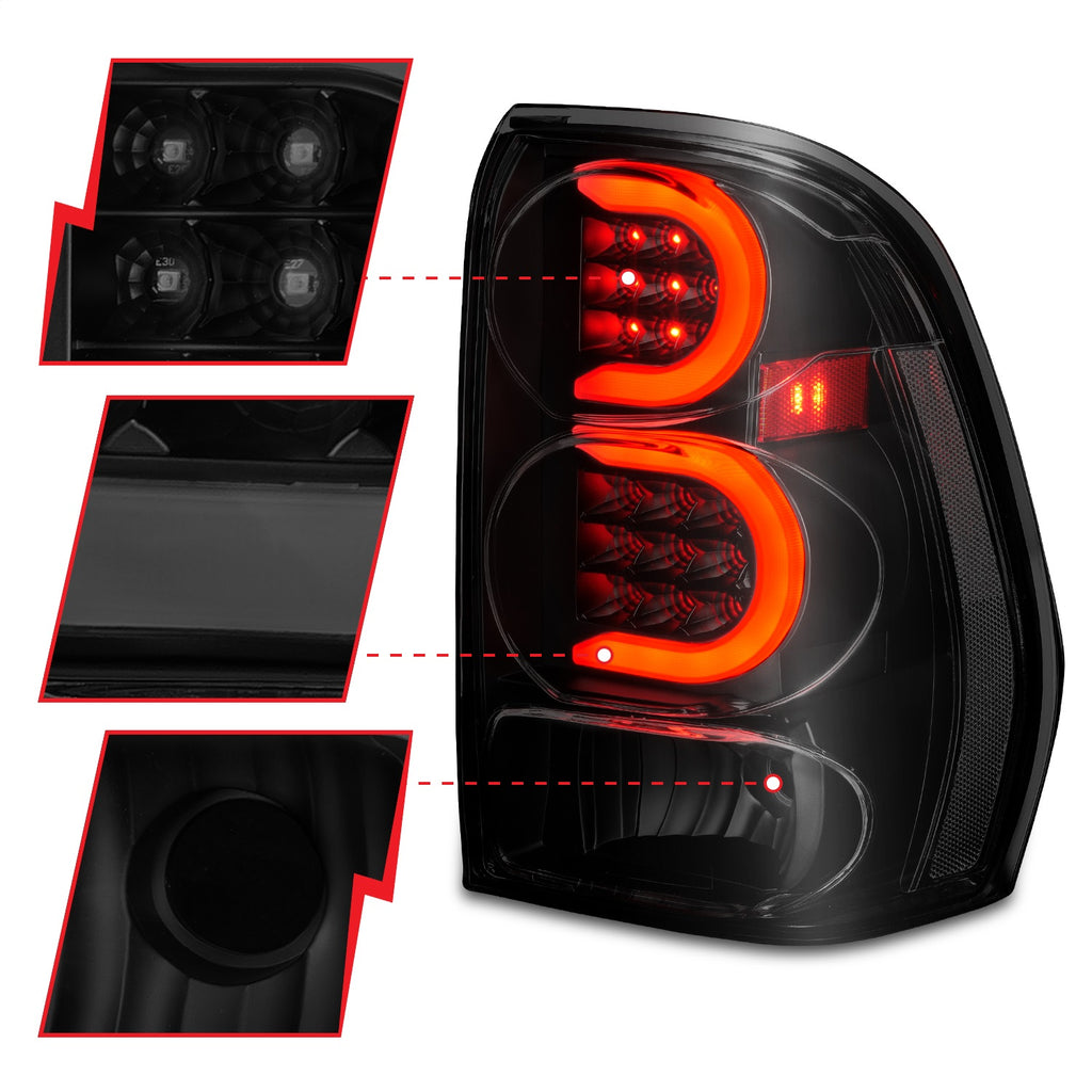 Anzo USA 311372 Tail Light Assembly Fits 02-09 Trailblazer