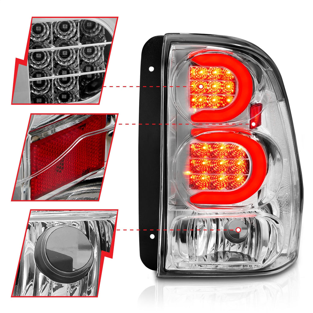 Anzo USA 311373 Tail Light Assembly Fits 02-09 Trailblazer