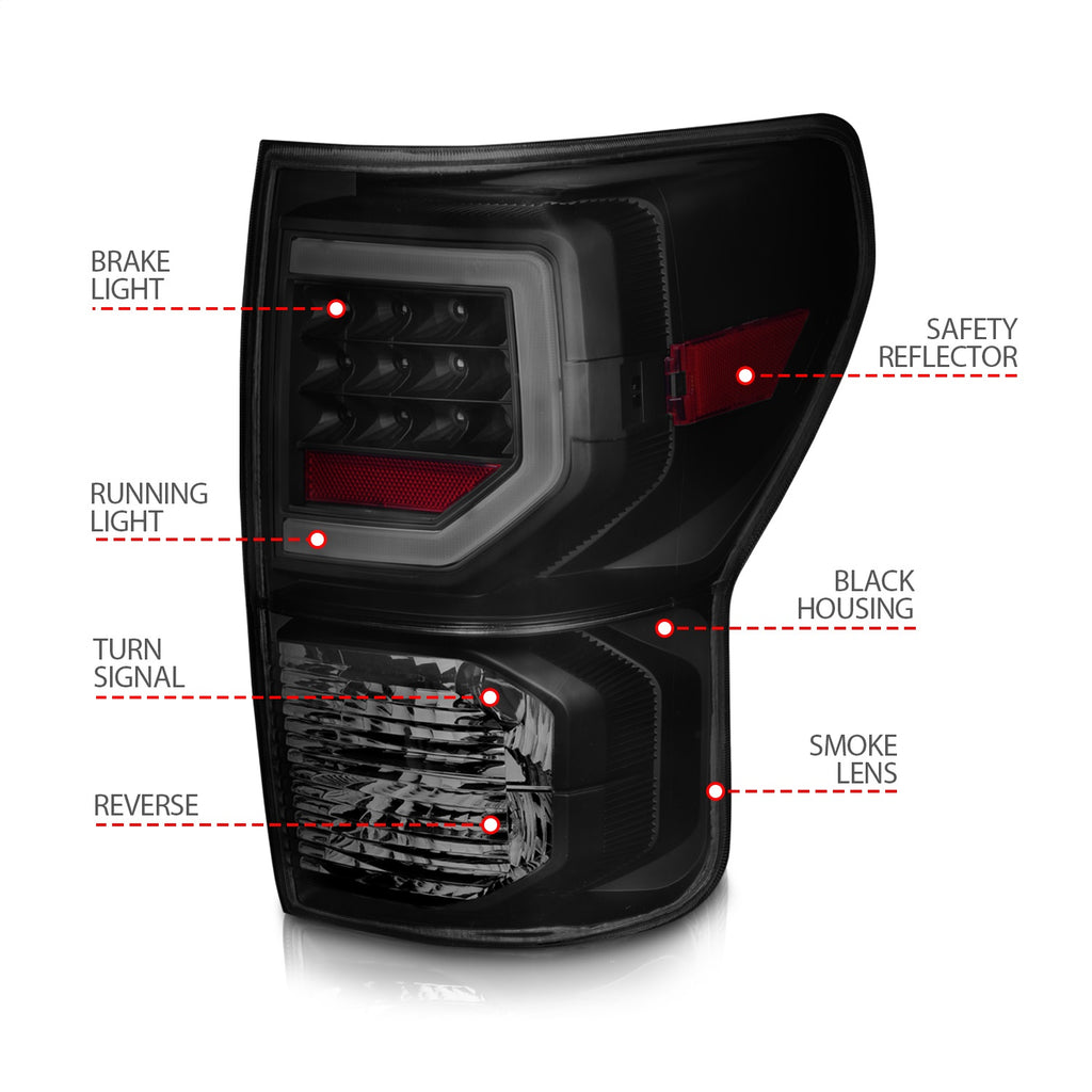 Anzo USA 311387 Tail Light Assembly Fits 07-13 Tundra