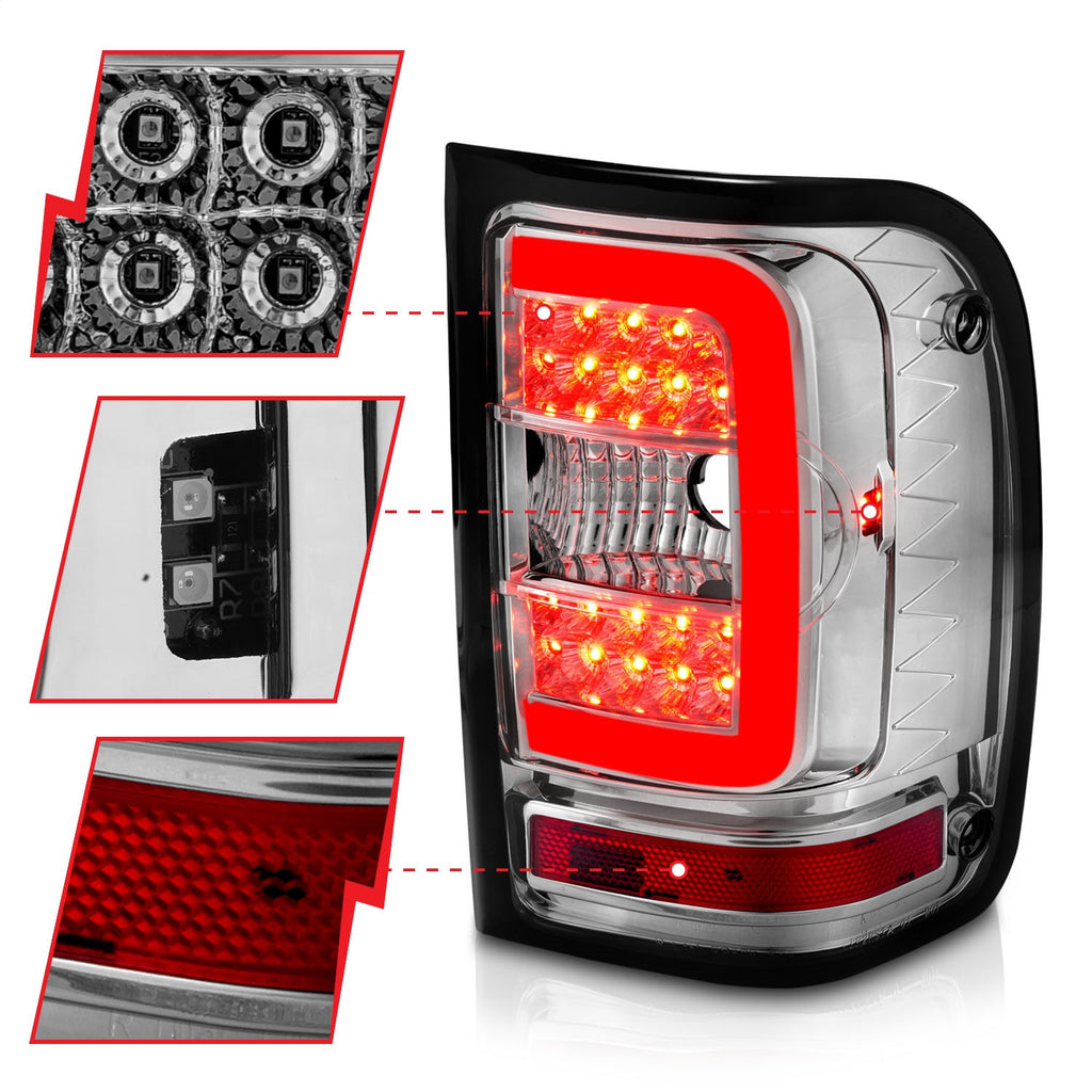 Anzo USA 311392 Tail Light Assembly Fits 01-11 Ranger