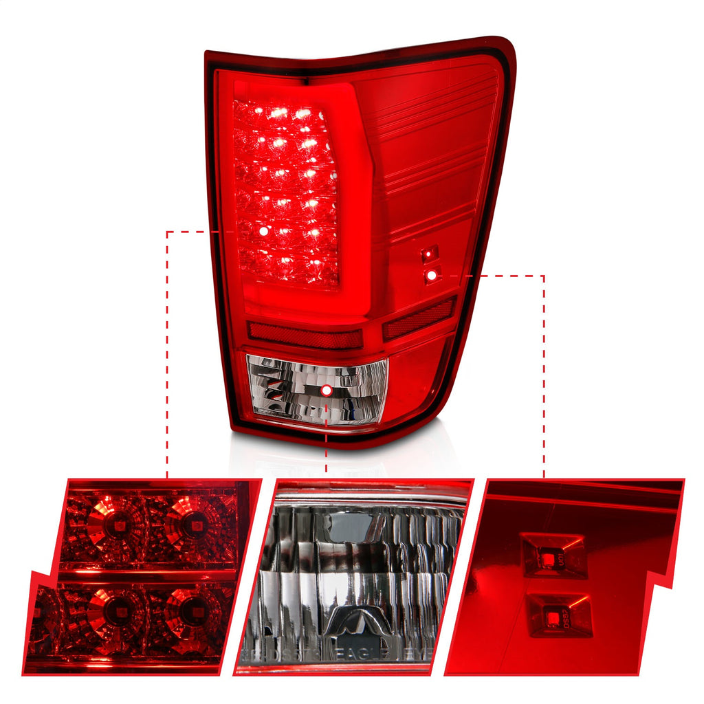 Anzo USA 311422 Tail Light Assembly Fits 04-15 TITAN