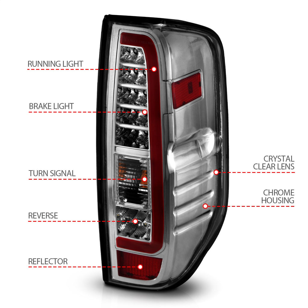 Anzo USA 311445 Tail Light Assembly Fits 05-21 Equator Frontier