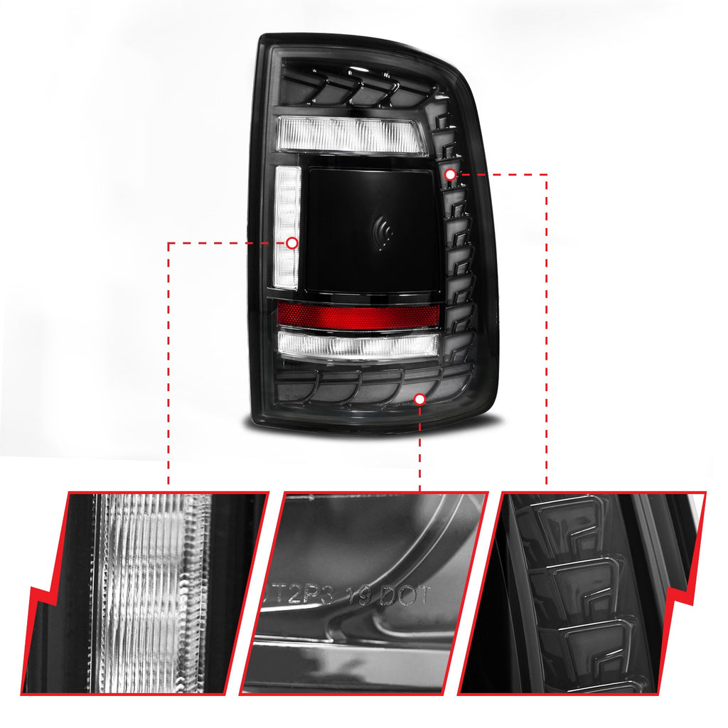 Anzo USA 311461 Tail Light Assembly Fits 24 2500 3500