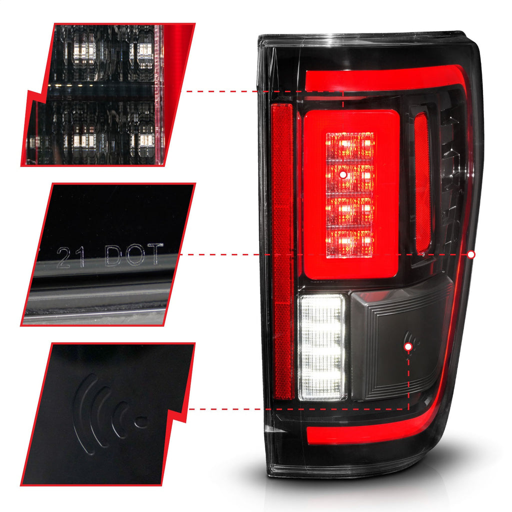 Anzo USA 311473 Tail Light Assembly Fits 21-23 F-150