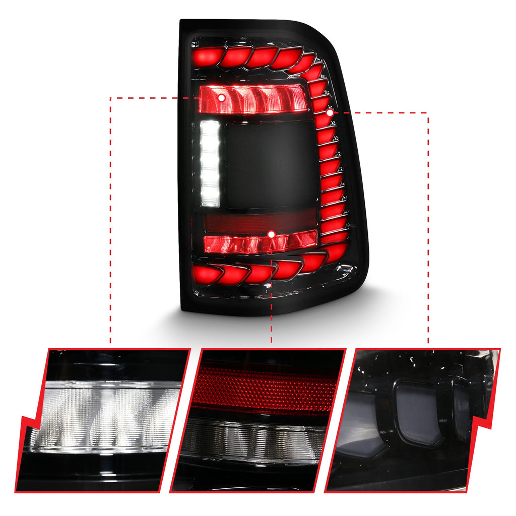 Anzo USA 311477 Tail Light Assembly Fits 19-24 1500