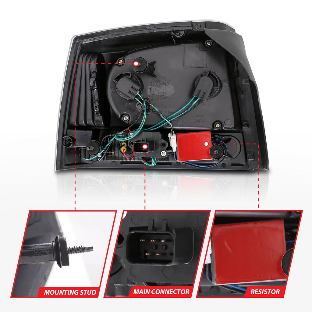 Anzo USA 321014 Tail Light Assembly Fits 06-08 Charger