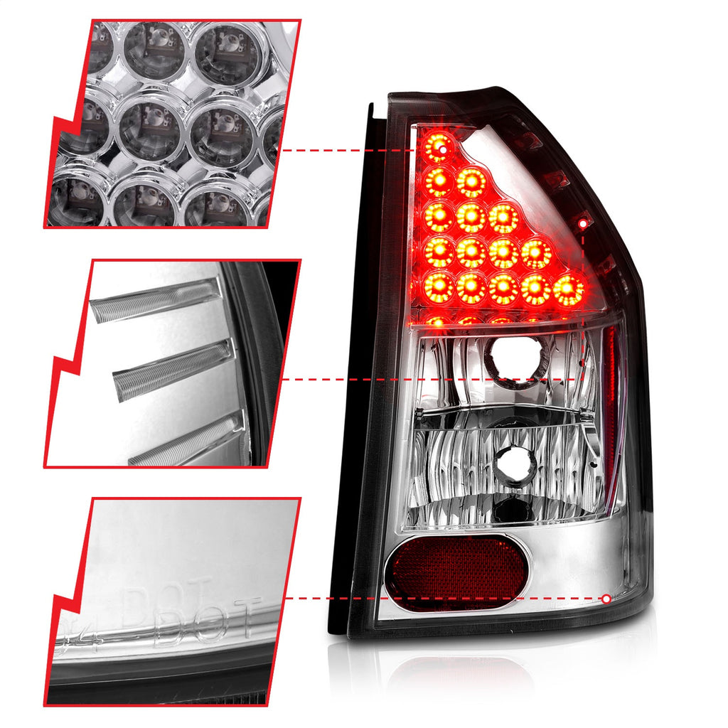 Anzo USA 321016 Tail Light Assembly Fits 05-08 Magnum