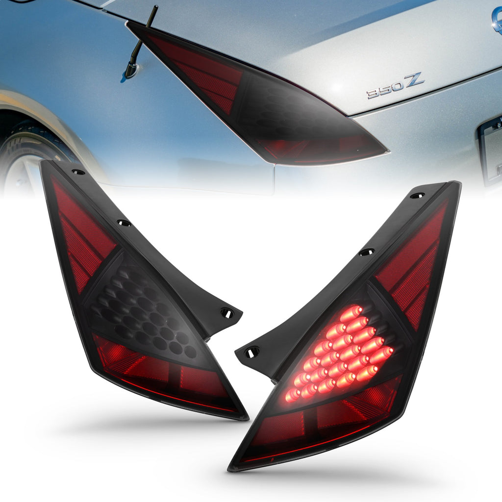 Anzo USA 321254 Tail Light Assembly Fits 03-07 350Z