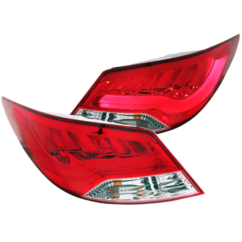 Anzo USA 321302 Tail Light Assembly Fits 12-13 Accent