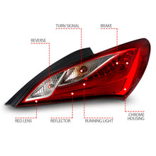 Load image into Gallery viewer, Anzo USA 321334 Tail Light Assembly Fits 10-16 Genesis Coupe
