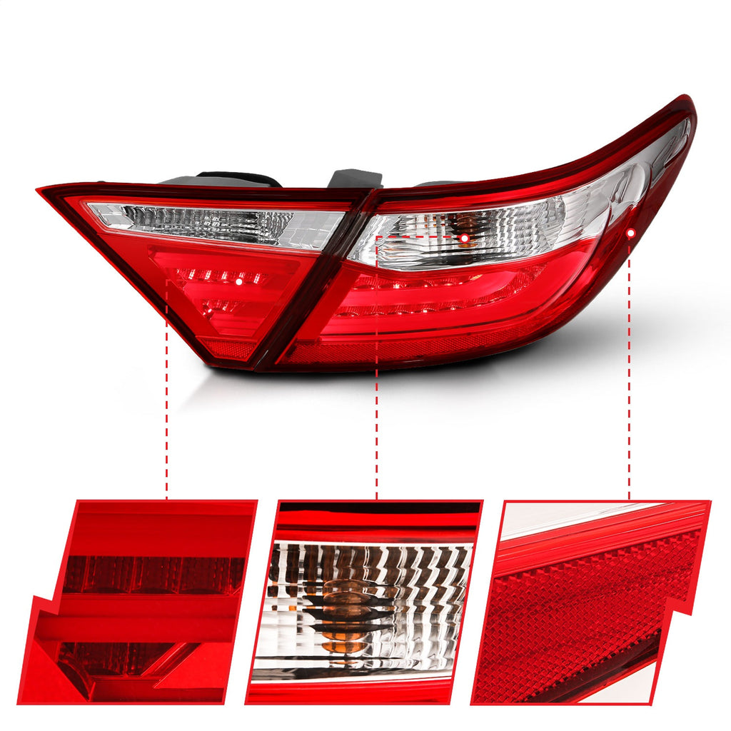 Anzo USA 321335 Tail Light Assembly Fits 15-17 Camry