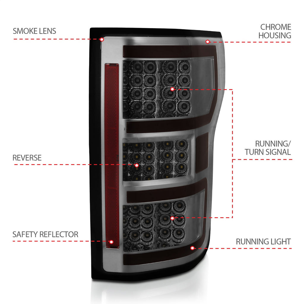 Anzo USA 321339 Tail Light Assembly Fits 18-20 F-150