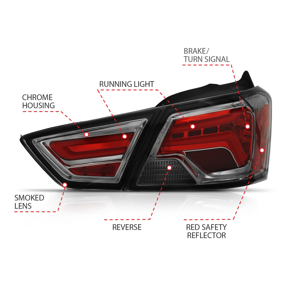 Anzo USA 321345 Tail Light Assembly Fits 14-18 Impala
