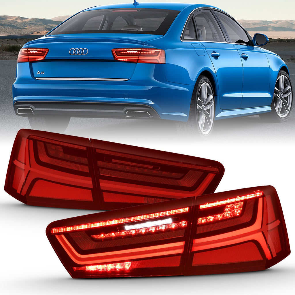 Anzo USA 321353 Tail Light Assembly Fits 12-15 A6 A6 Quattro S6