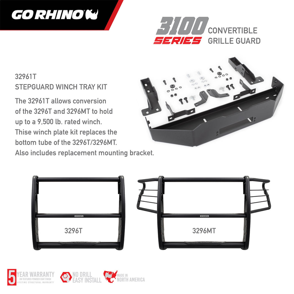 Go Rhino 3296T 3100 Series StepGuard Fits 18-20 F-150