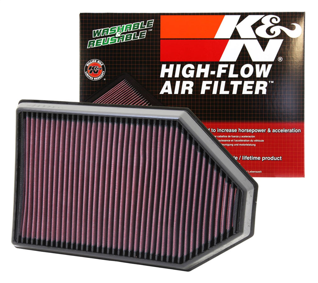 K&N Filters 33-2460 Air Filter Fits 11-23 300 Challenger Charger