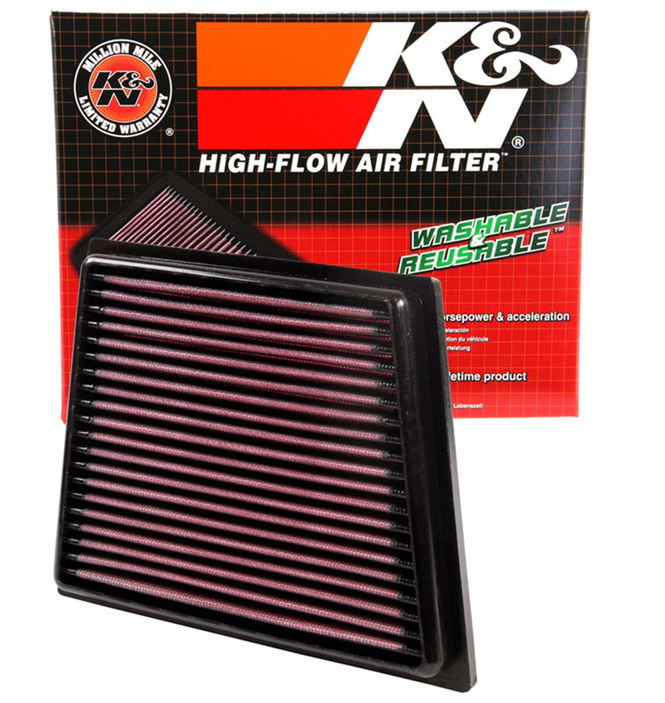 K&N Filters 33-2955 Air Filter Fits 11-19 Fiesta Fiesta Ikon Figo