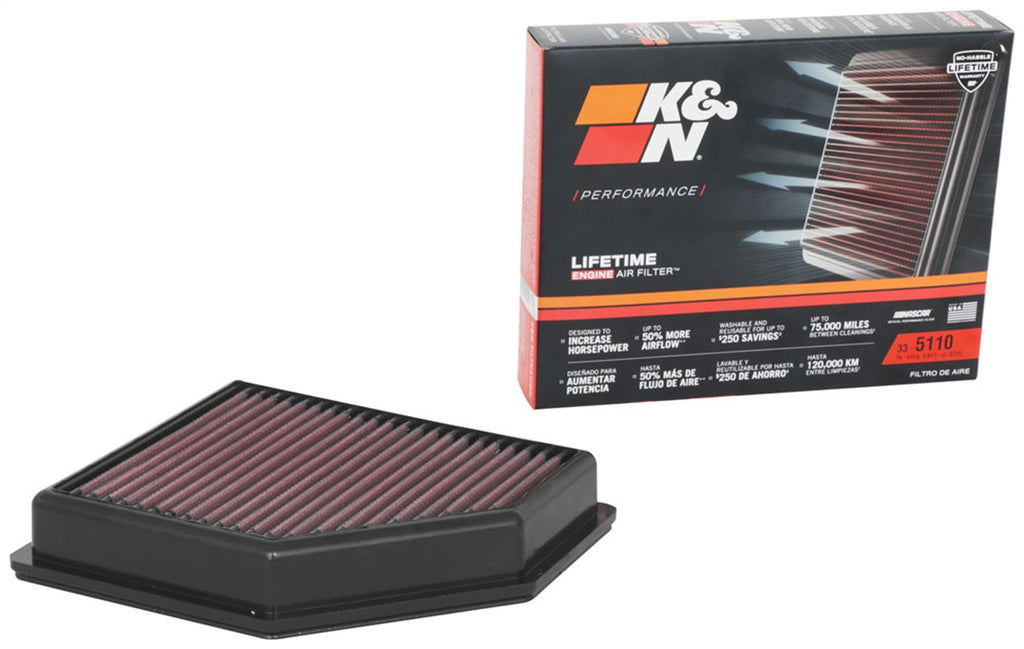 K&N Filters 33-5110 Air Filter Fits 20-24 Sentra