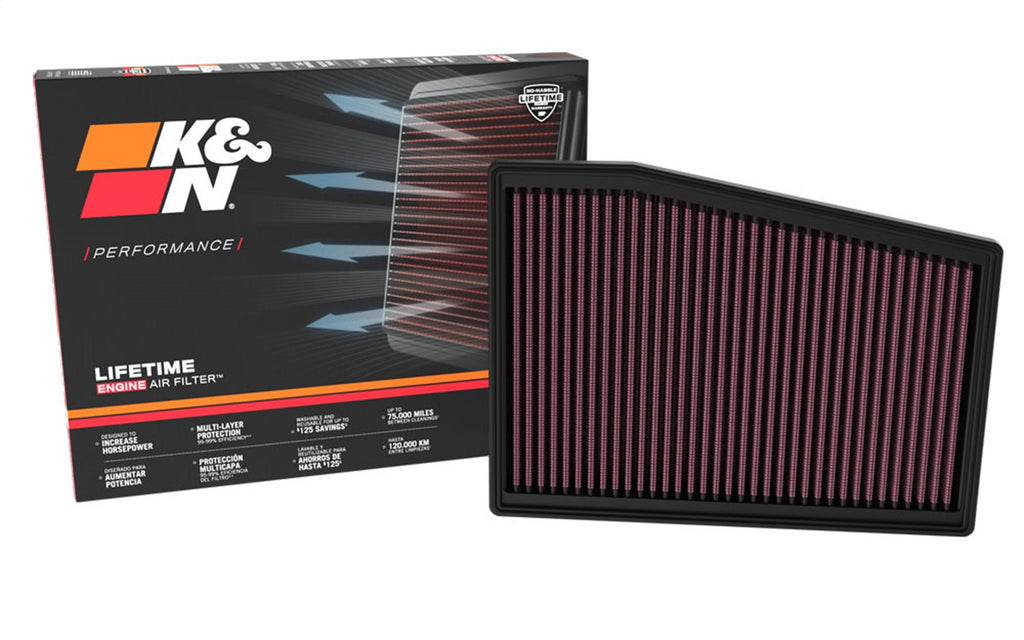 K&N Filters 33-5128 Air Filter Fits 14-25 911 CT5